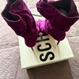 SCHUTZ Fuchsia Heeled Boots